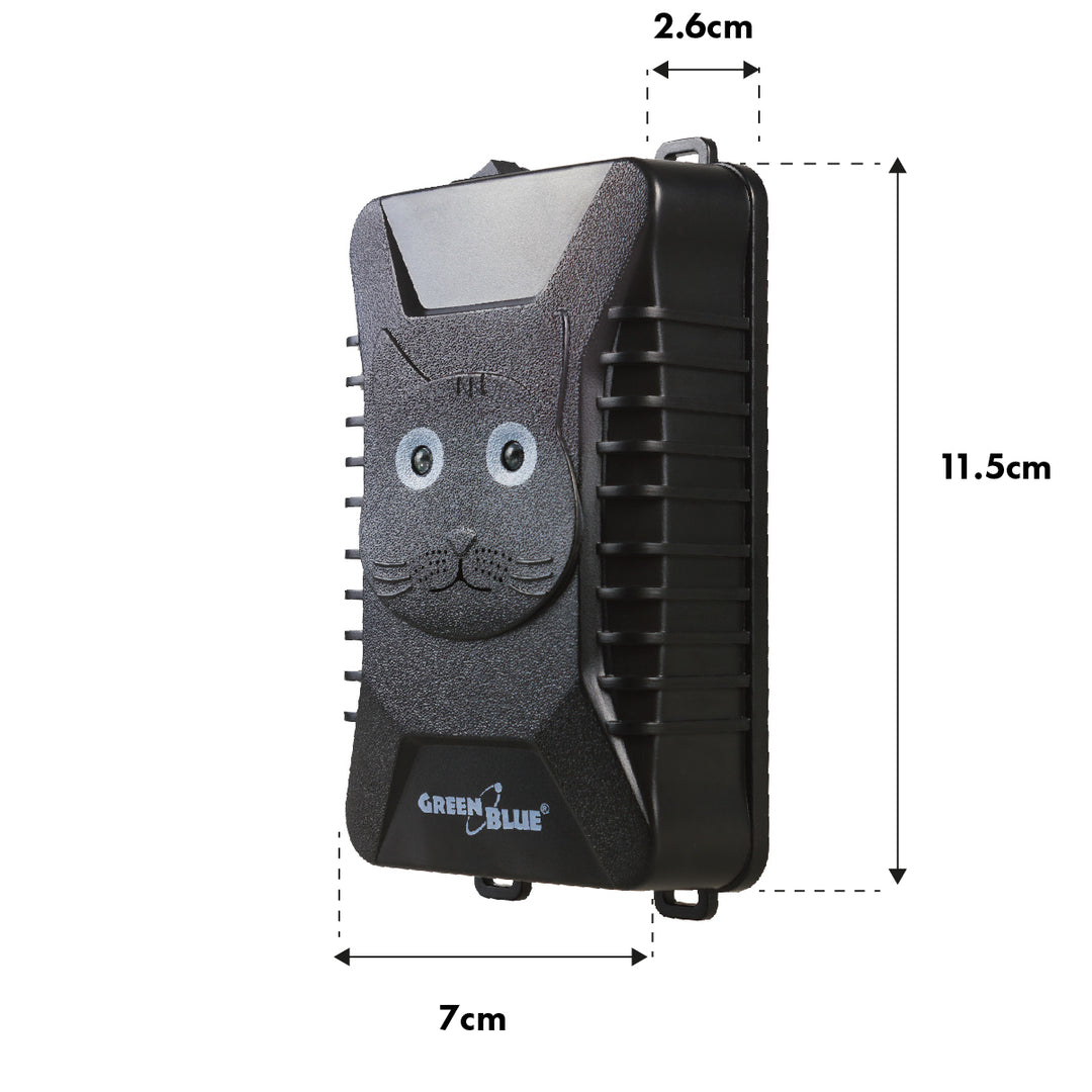 GreenBlue GB725 Ahuyentador de roedores y martas con ultrasonidos y luces LED