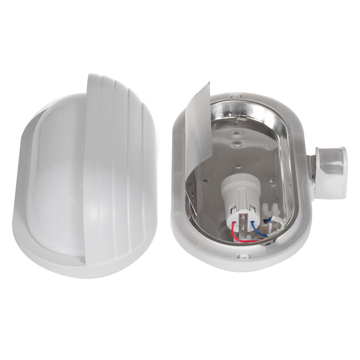 Luminaria de pared Maclean, con sensor PIR, máx. 60W, 180°, MCE33 W + LED 4W