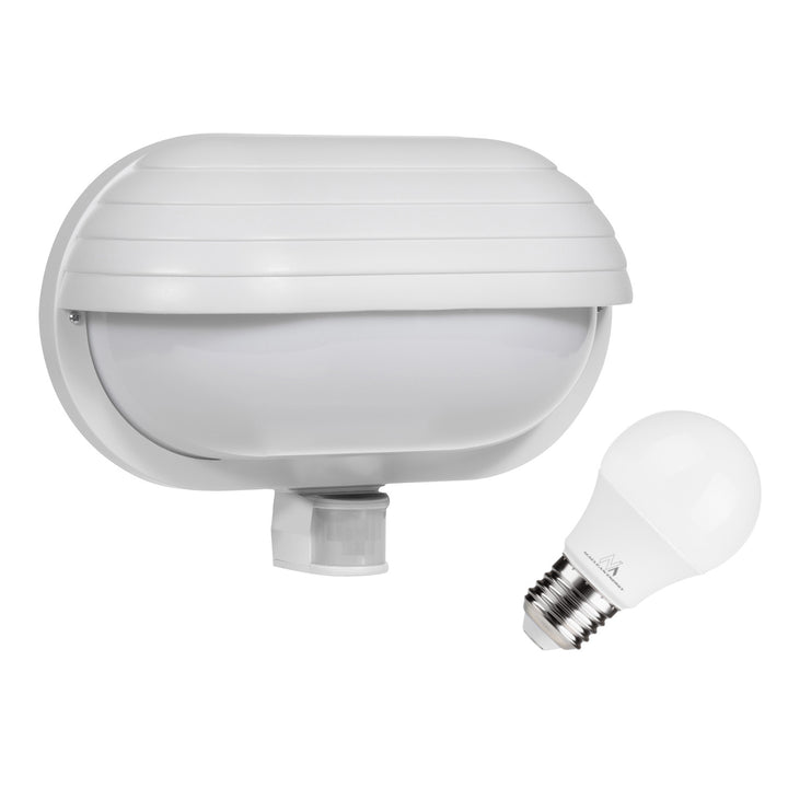 Luminaria de pared Maclean, con sensor PIR, máx. 60W, 180°, MCE33 W + LED 9W