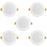 5x Luminária de Teto LED Maclean, SLIM Embutida, 9W, Branco Neutro 4000K, 120*26mm, 900lm, MCE371 R