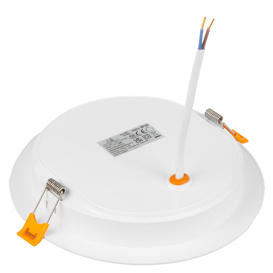 5 painéis de teto LED Maclean, montagem embutida SLIM, 18 W, branco neutro 4000 K, 170 x 26 mm, 1900 lm, MCE372 R