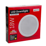 5 painéis de teto LED Maclean, montagem embutida SLIM, 18 W, branco neutro 4000 K, 170 x 26 mm, 1900 lm, MCE372 R