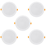 5 painéis de teto LED Maclean, montagem embutida SLIM, 18 W, branco neutro 4000 K, 170 x 26 mm, 1900 lm, MCE372 R
