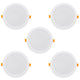 5 painéis de teto LED Maclean, montagem embutida SLIM, 18 W, branco neutro 4000 K, 170 x 26 mm, 1900 lm, MCE372 R