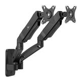 Maclean MC-988 Soporte de pared para dos monitores, Pantallas de 17-32'', Sporte doble, Muelle mecánico, Carga max. 9 kg