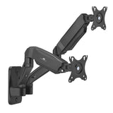 Maclean MC-988 Soporte de pared para dos monitores, Pantallas de 17-32'', Sporte doble, Muelle mecánico, Carga max. 9 kg