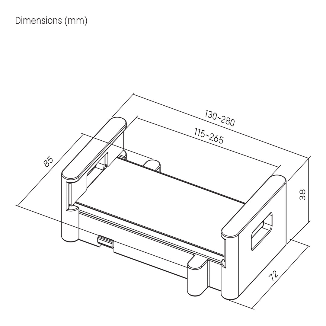 Maclean MC-991 Soporte Universal para Tabletas para Soportes VESA | Se Adapta a Tabletas de 4,7-15 Pulgadas