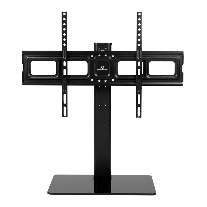 Maclean MC-386 Soporte TV Universal para Televisores de 32-75" hasta 40 kg, Regulable en 3 Alturas, Max. VESA 600x400 mm, Soporte TV, Base de Vidrio Templado