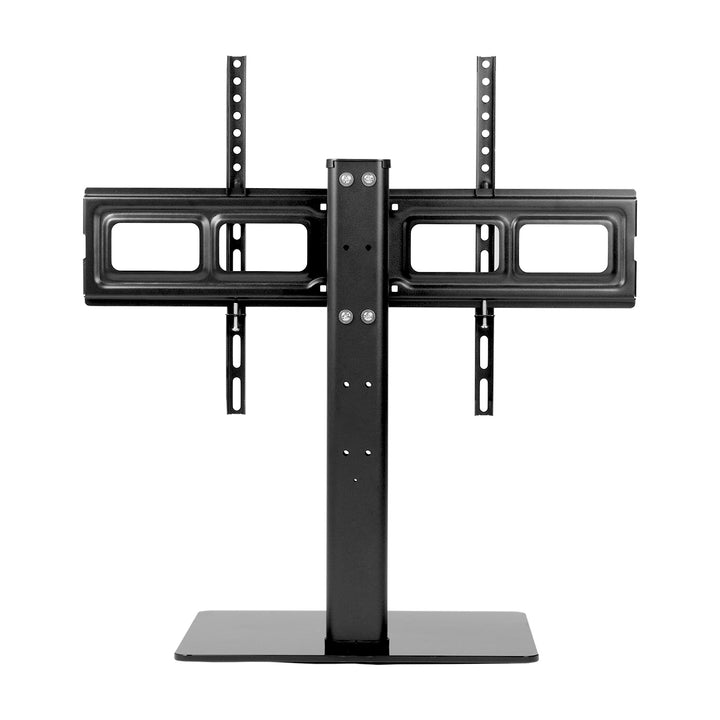 Maclean MC-386 Soporte TV Universal para Televisores de 32-75" hasta 40 kg, Regulable en 3 Alturas, Max. VESA 600x400 mm, Soporte TV, Base de Vidrio Templado