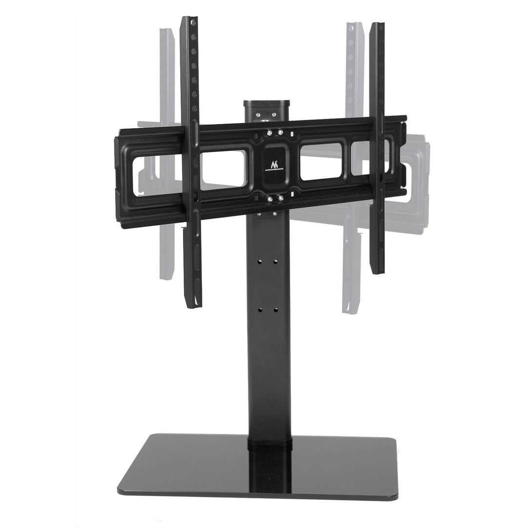 Maclean MC-386 Soporte TV Universal para Televisores de 32-75" hasta 40 kg, Regulable en 3 Alturas, Max. VESA 600x400 mm, Soporte TV, Base de Vidrio Templado