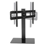 Suporte de TV universal Maclean MC-386 para TVs de 32 a 75" até 40 kg, ajustável em 3 alturas, VESA máx. 600 x 400 mm, suporte de TV, base em vidro temperado
