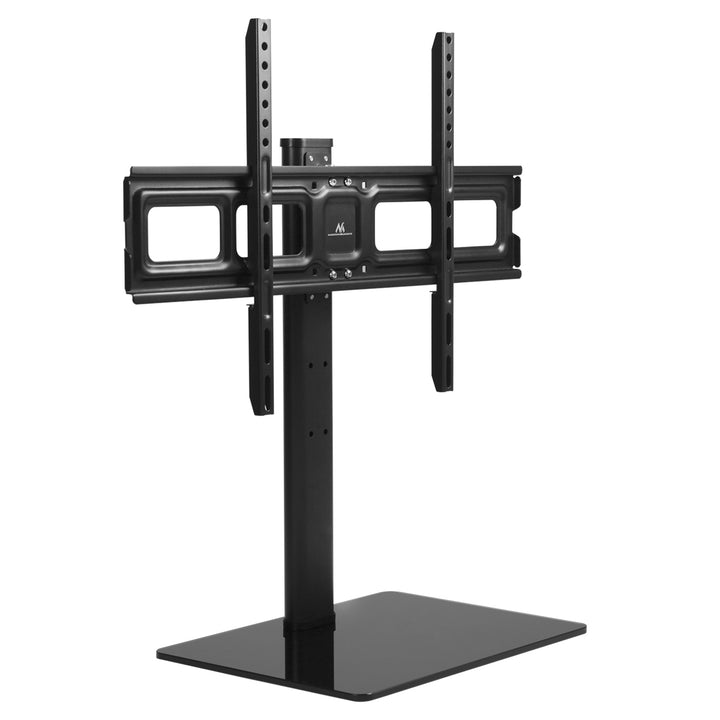 Maclean MC-386 Soporte TV Universal para Televisores de 32-75" hasta 40 kg, Regulable en 3 Alturas, Max. VESA 600x400 mm, Soporte TV, Base de Vidrio Templado