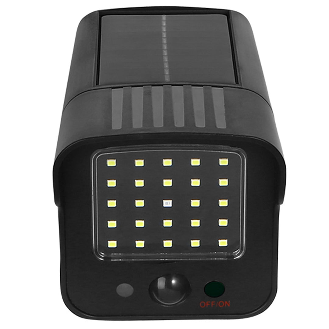 Maclean Cámara de Vigilancia con Detector de Movimiento y Luz LED | Cámara de Vigilancia IP Solar con Lente | IP65 - Uso en Exteriores | 216/149lm, 6500K | LED Rojo Intermitente con Energía Solar