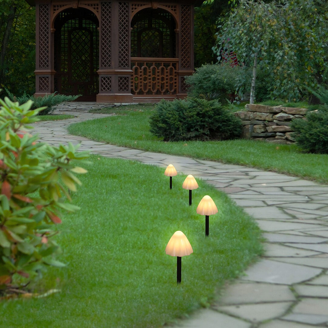 Rabalux Lámparas solares, 10 luminarias, LED, IP44, pantalla en forma de seta, Skadar