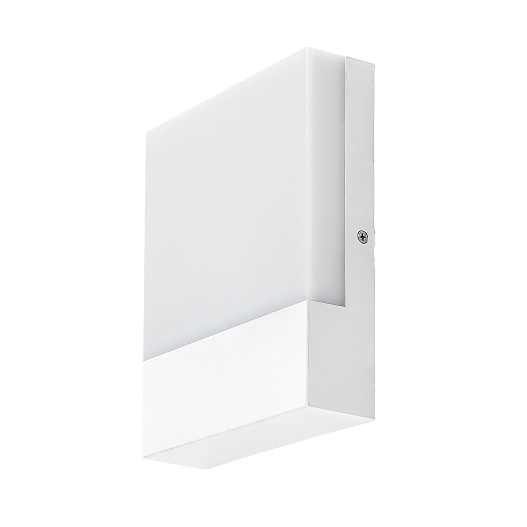 Rabalux Lámpara de exterior, Aplique de pared, LED 10W, IP44, Color blanco, Gimone