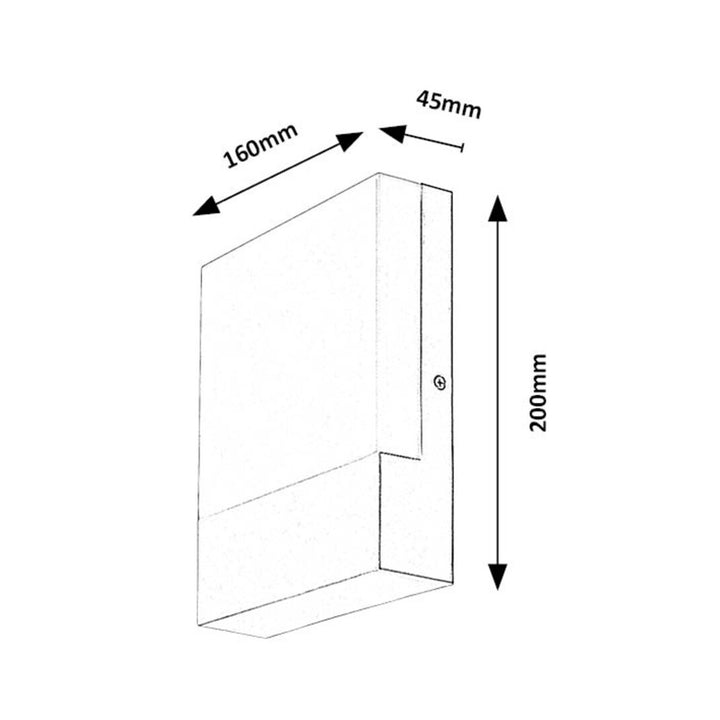 Rabalux Lámpara de exterior, Aplique de pared, LED 10W, IP44, Color blanco, Gimone