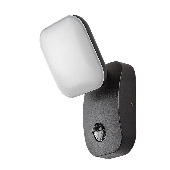 Rabalux Lámpara de exterior, Aplique para Fachada con sensor de movimiento, LED 12W, IP44, Odiel