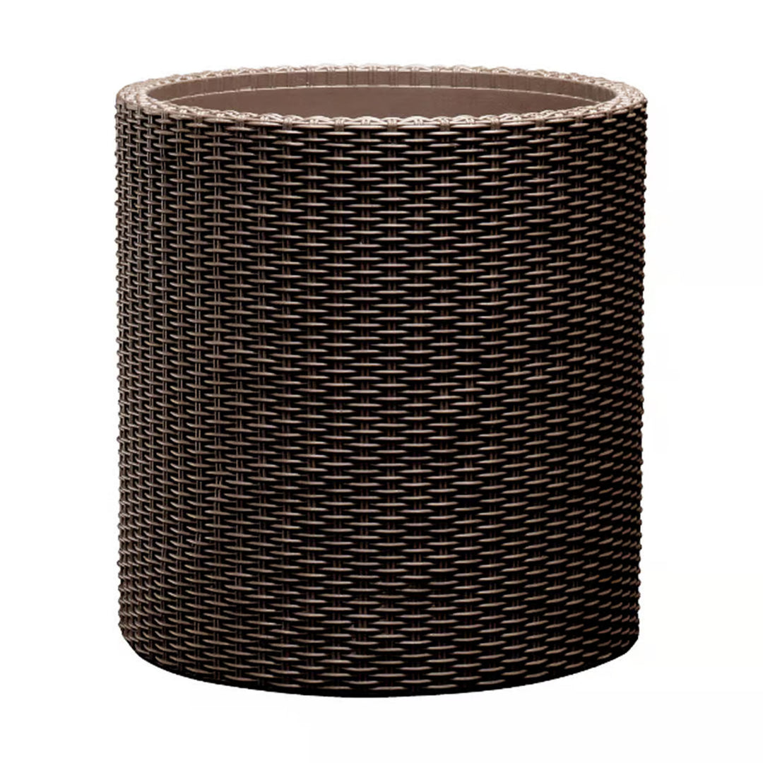 Keter Macetero redondo, diámetro 36 cm, bronce, Cylinder Planter M