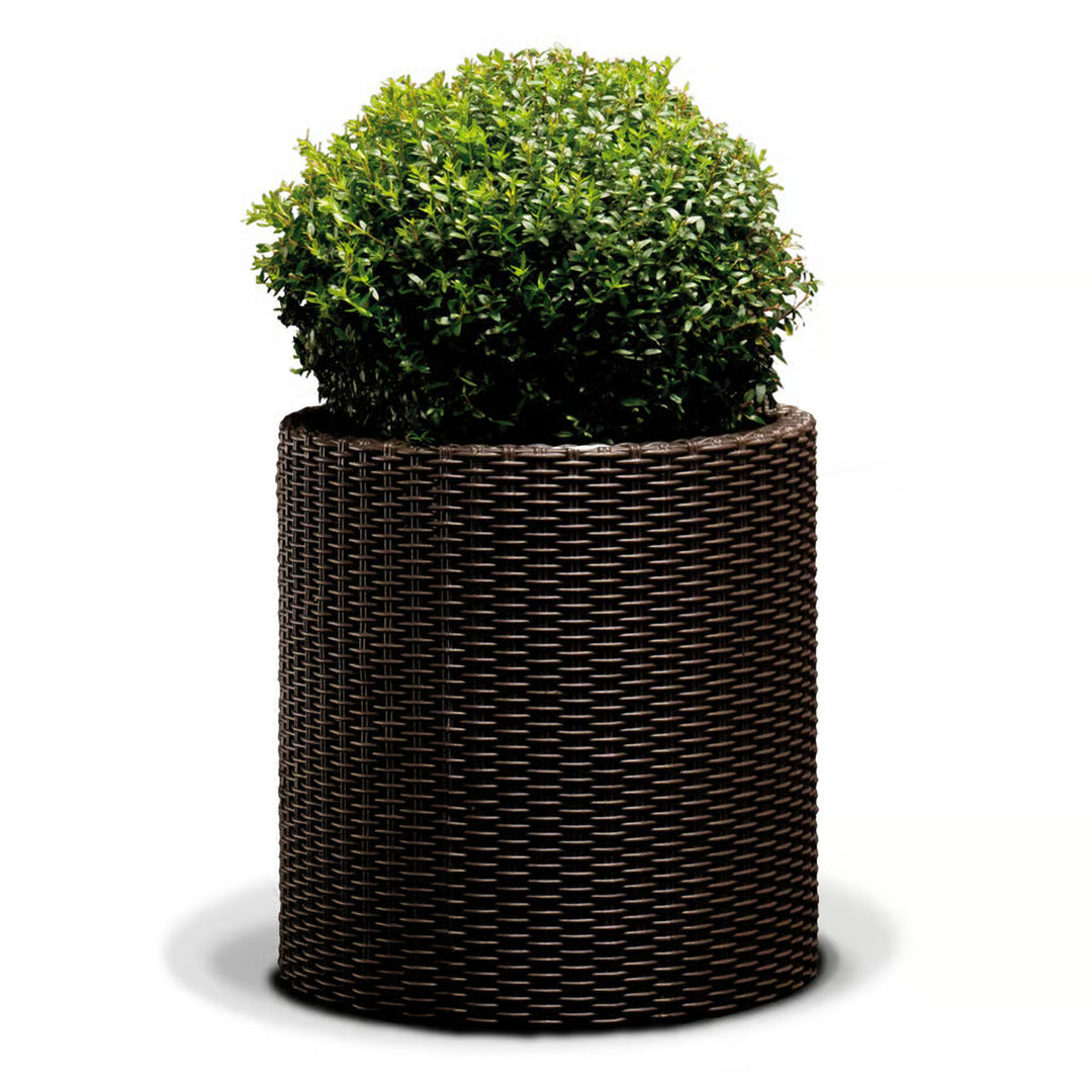 Plantadora Redonda Keter, Diâmetro 43,7 cm, Bronze, Plantadora Cilíndrica L