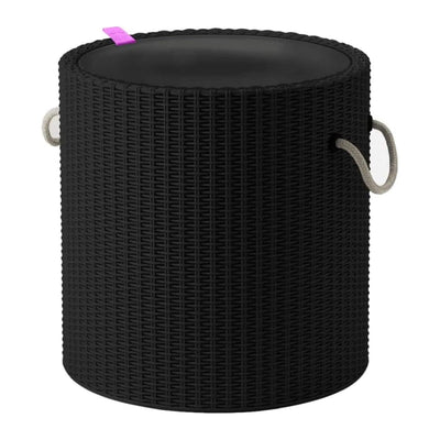 Mesa de banqueta Keter Cool com arrumação, assento, cor antracite