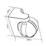 Sensor de movimento infravermelho Maclean MCE358 GR Sensor PIR de 180° com sensor infravermelho de crepúsculo IP44 | Uso interno e externo | Alcance até 12 m | Carga de 300/1200 W