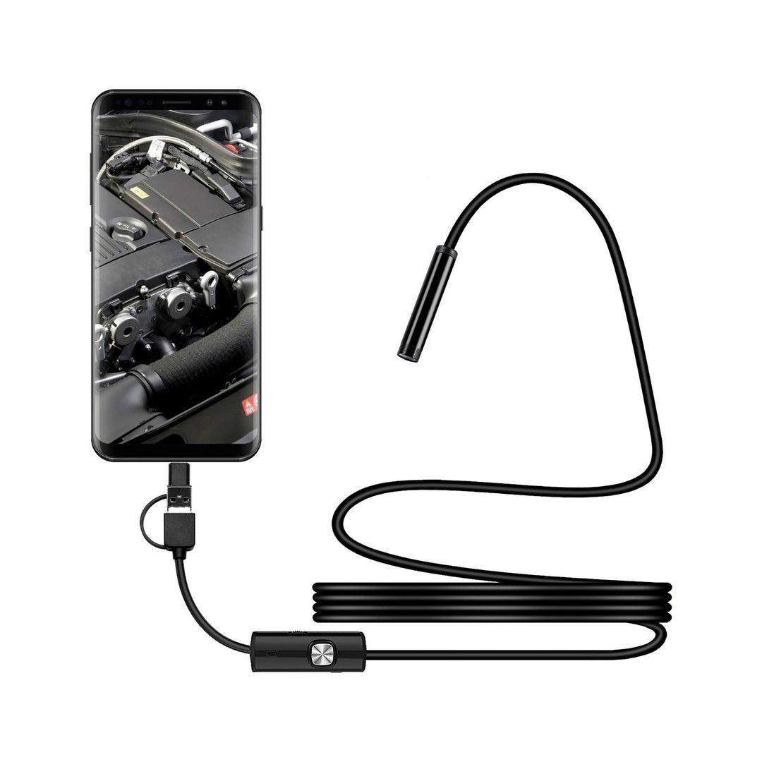 Cámara de inspección endoscópica RB-1141 USB micro + USB tipo C 720p Rebel