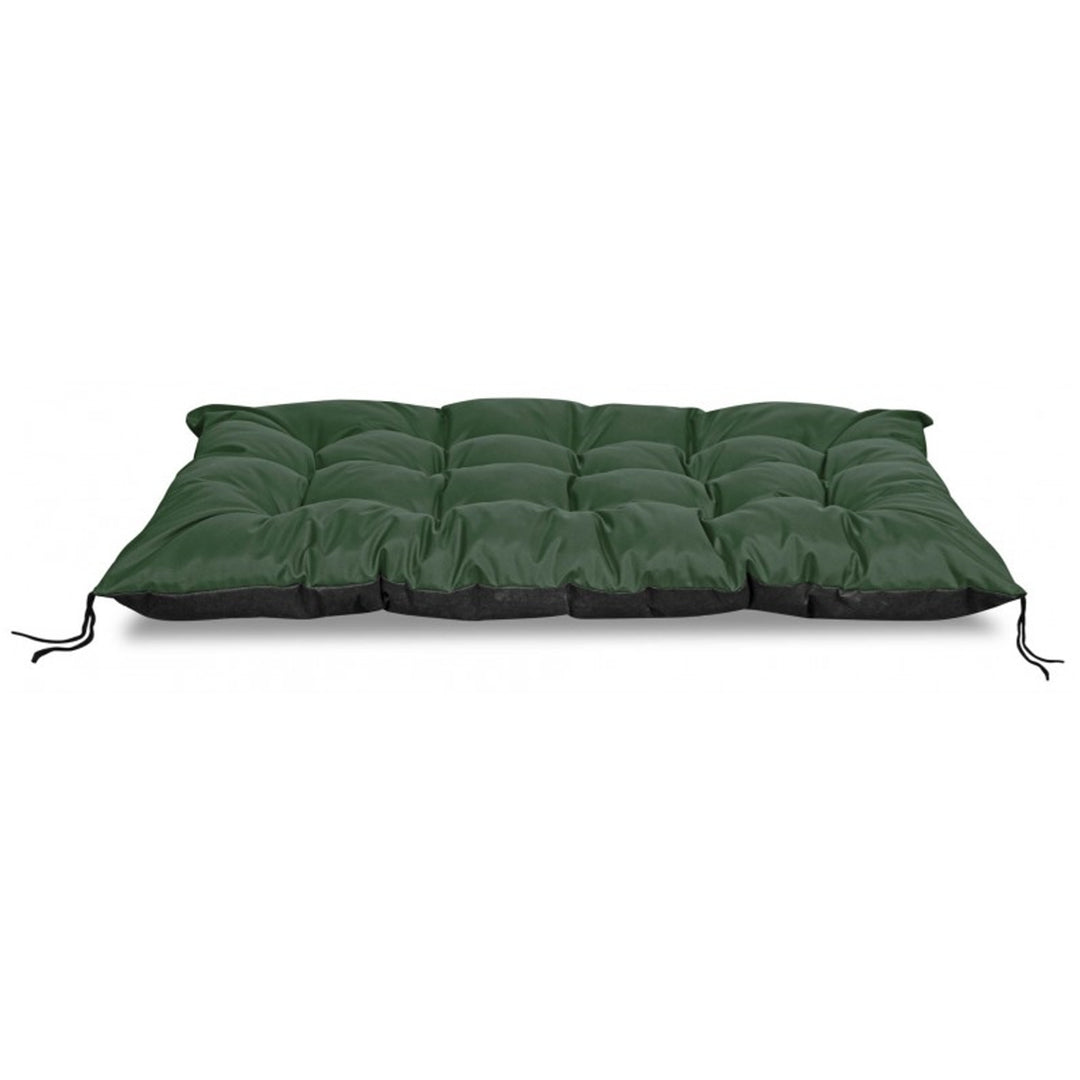 KingGarden Cojín para Banco de Jardín con Funda Impermeable, Asiento Interior y Exterior (Verde, 120x80 cm)