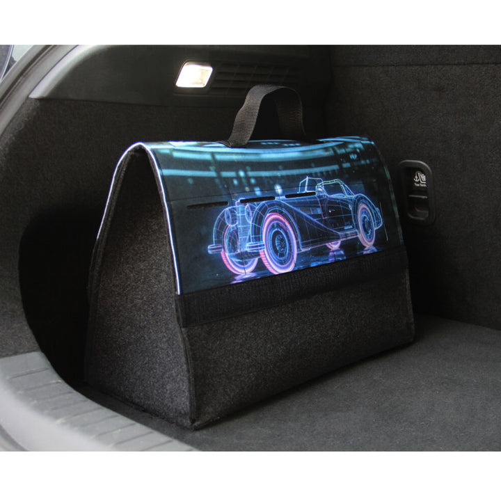 Arco Design Bolsa, Organizador de maletero de coche, 46x20cm, B-LUX Oldtimer