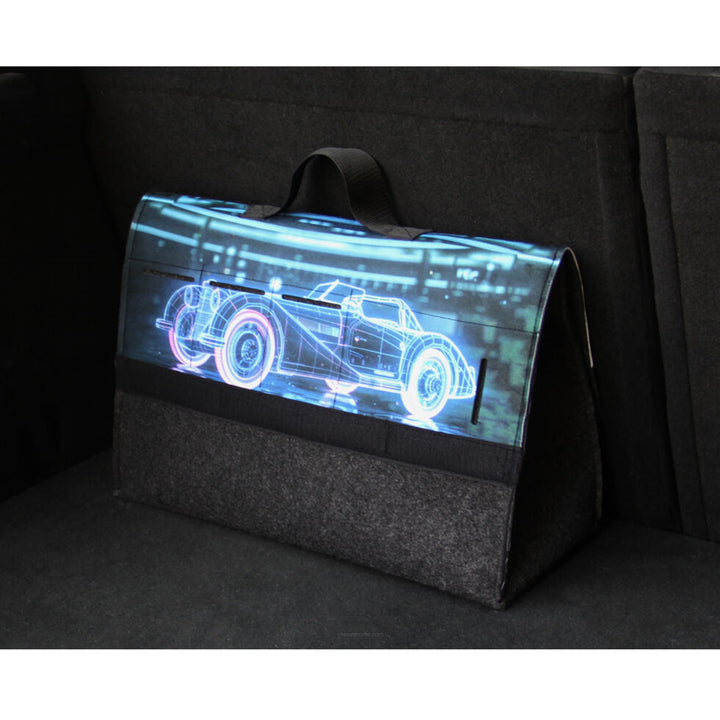 Arco Design Bolsa, Organizador de maletero de coche, 46x20cm, B-LUX Oldtimer