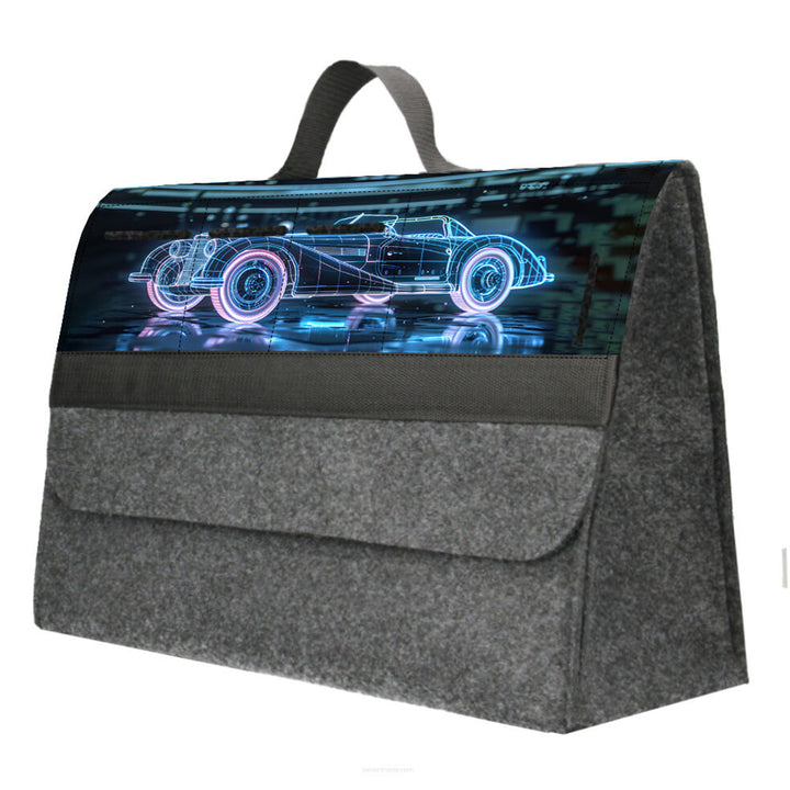 Arco Design Bolsa, Organizador de maletero de coche, 46x20cm, B-LUX Oldtimer