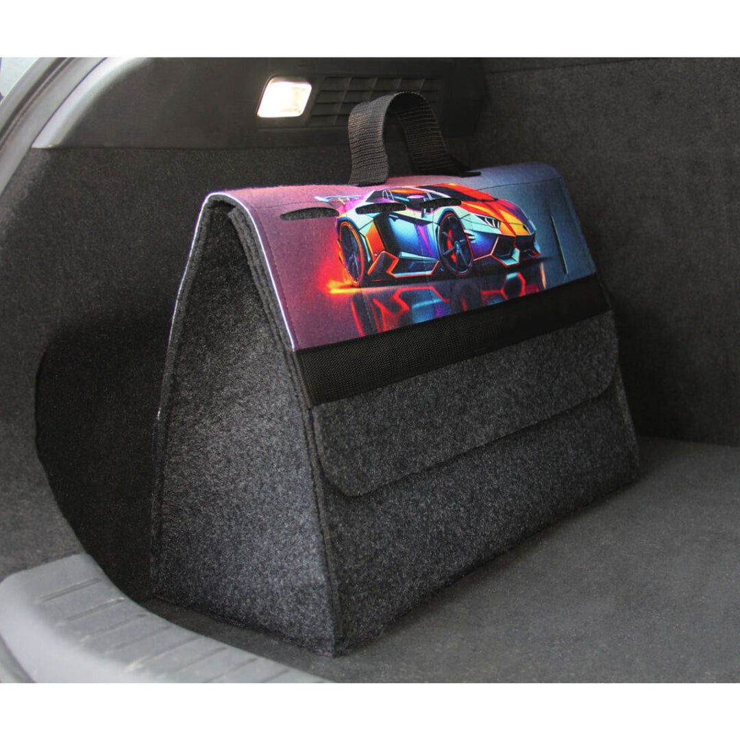 Arco Design Bolsa, Organizador maletero coche, 46x20cm, B-LUX Racing