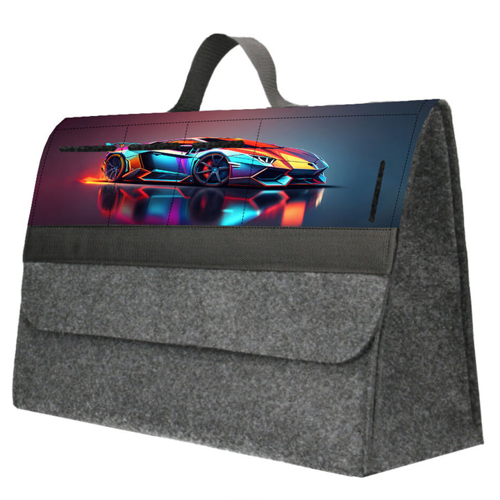 Arco Design Bolsa, Organizador maletero coche, 46x20cm, B-LUX Racing