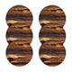 Arco Design Juego de salvamanteles Bertoni, 6 piezas, redondo, 33 cm, Madera