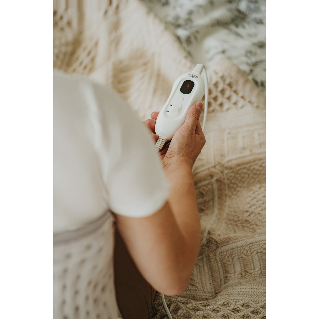 Cinturón lumbar calefactor Adler, 4 ajustes de temperatura, potencia 100W, mando a distancia LCD, AD 7437