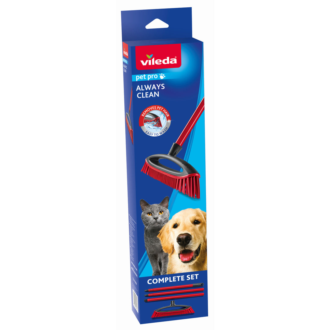 Vileda Cepillo de pelo, Cerdas de goma, Always Clean, Pet Pro