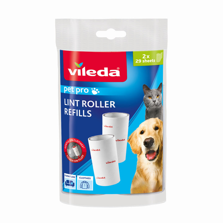 Vileda Pet Pro Cartuchos para eliminar el pelo y las partículas de suciedad