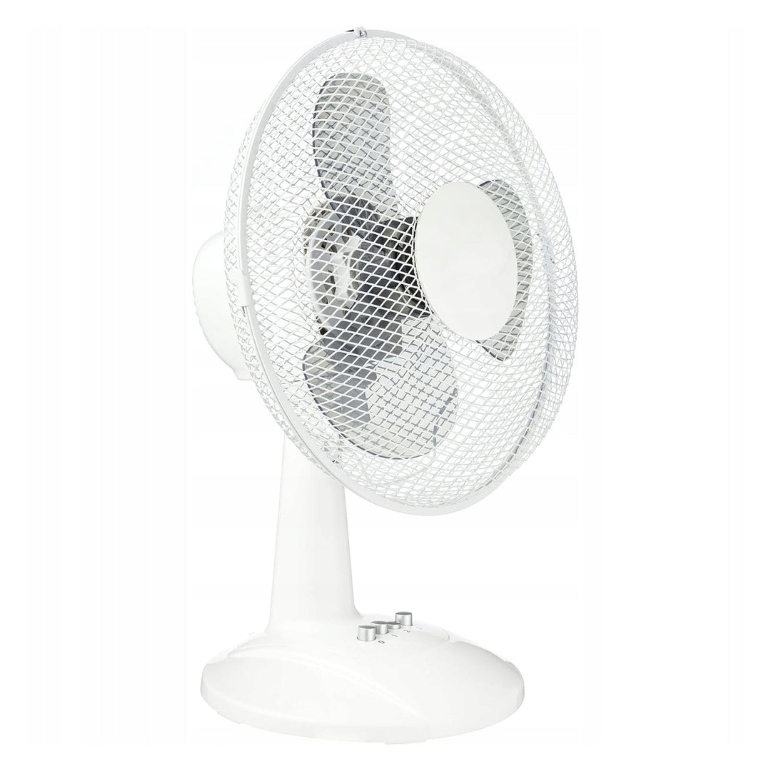 Ventilador de mesa oscilante LTC, ângulo ajustável, 38 W, branco, LXWT20