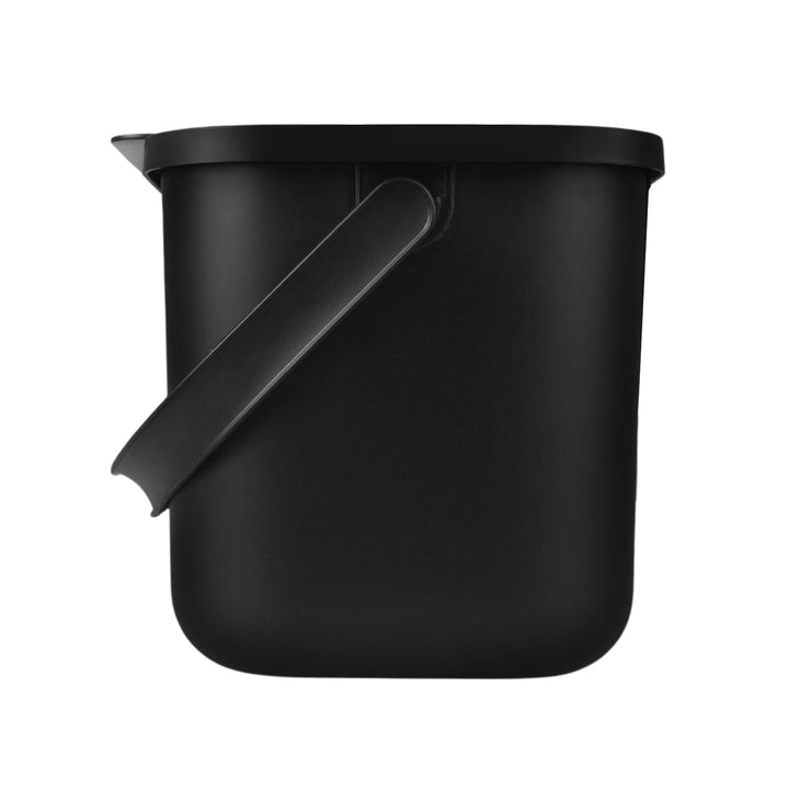 Prático contentor para resíduos biológicos, caixa de compostagem, capacidade de 6 litros, preto, mini caixa