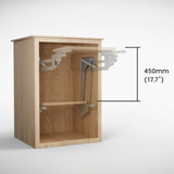 Elevador de prateleiras extensível para cozinha Maclean MC-497, de encastrar, 5-20 kg, 820 x 168 x 106 mm