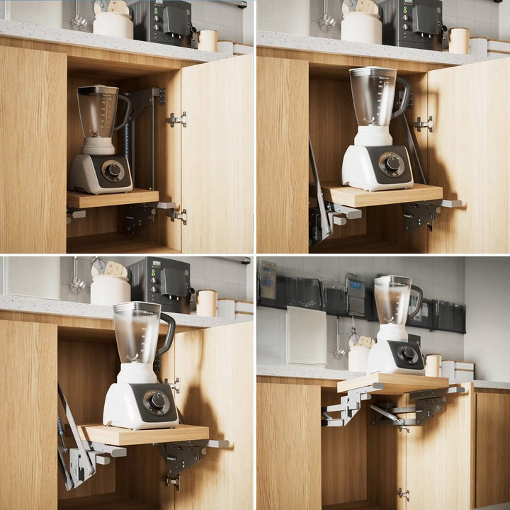 Elevador de prateleiras extensível para cozinha Maclean MC-497, de encastrar, 5-20 kg, 820 x 168 x 106 mm