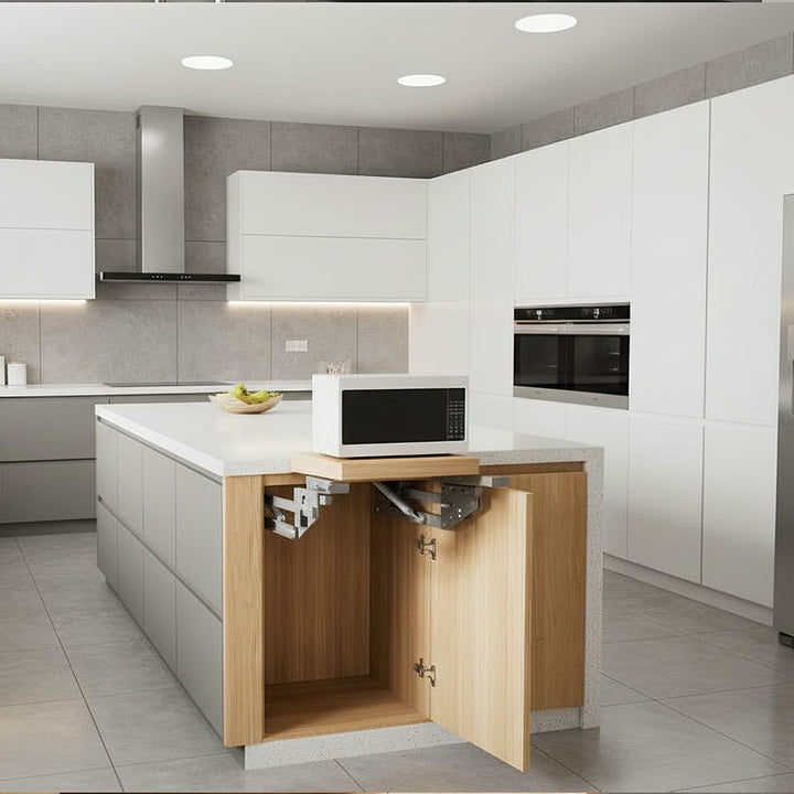 Elevador de prateleiras extensível para cozinha Maclean MC-497, de encastrar, 5-20 kg, 820 x 168 x 106 mm