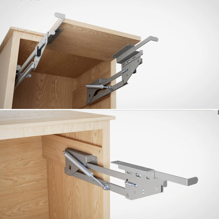 Elevador de prateleiras extensível para cozinha Maclean MC-497, de encastrar, 5-20 kg, 820 x 168 x 106 mm