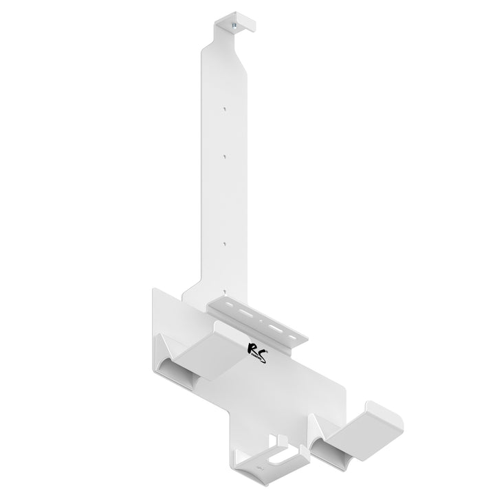 Suporte de parede branco para consola Playstation 5 com suporte para teclado, máx. 10 kg, NanoRS RS181