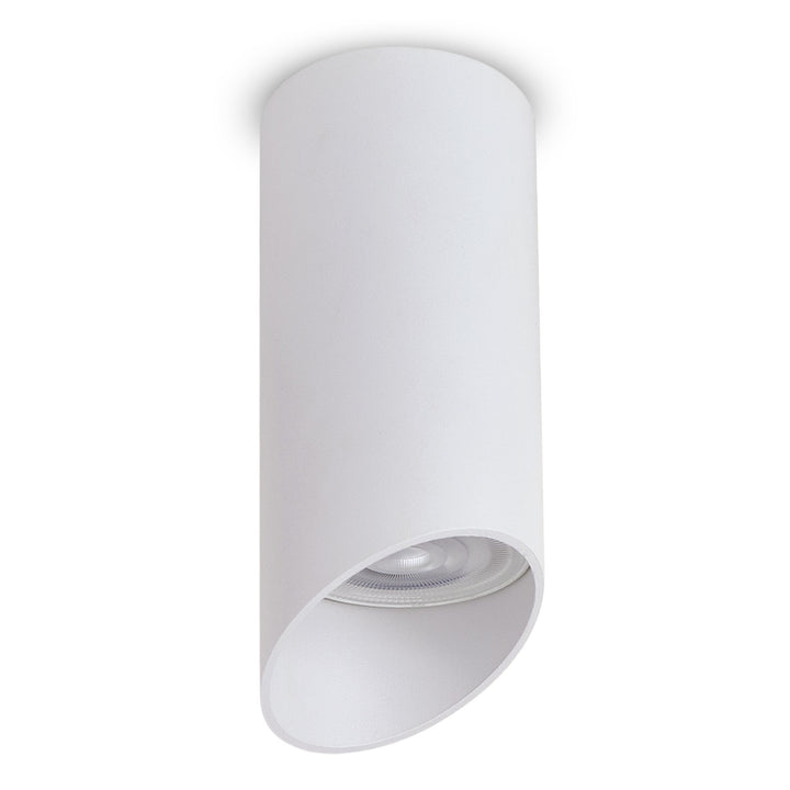 Maclean luminaria/tubo de superficie, spot, redondo, aluminio, GU10, 55x130mm, blanco, MCE360 W