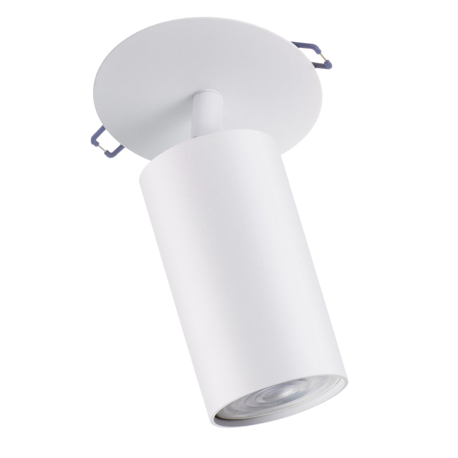 Maclean MCE364 W Luminária de encastrar/tubular, spot, redonda, alumínio, GU10, 55x100mm, branca