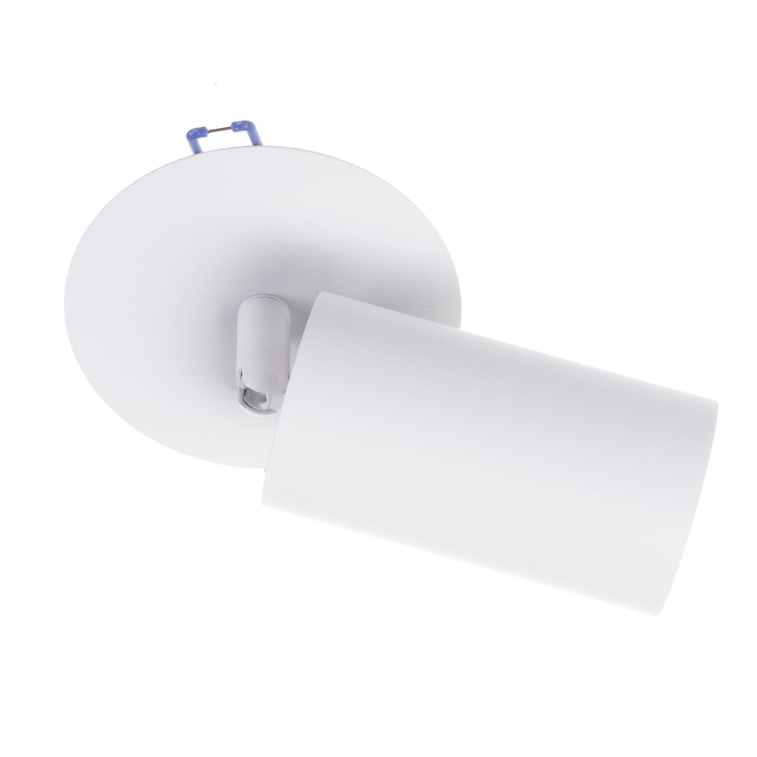 Maclean luminaria empotrada / tubo, spot, redondo, aluminio, GU10, 55x100mm, blanco, MCE364 W