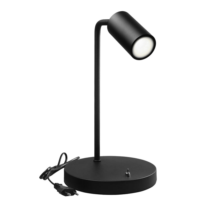 Candeeiro de mesa Maclean MCE370 B GU10, Spot, redondo, GU10, com interruptor, preto