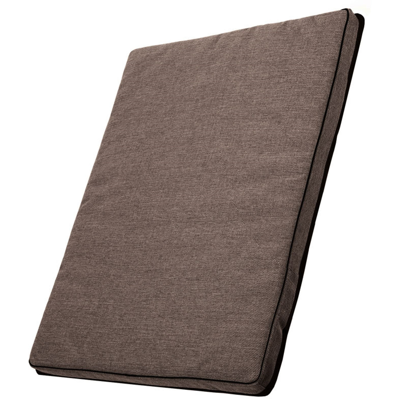 Mestizo Leon Standard Cama Colchón para Perro y Gato, Funda Extraible, Lavable (65x50 cm, Marrón con borde negro) ML-5-BRO-B-S