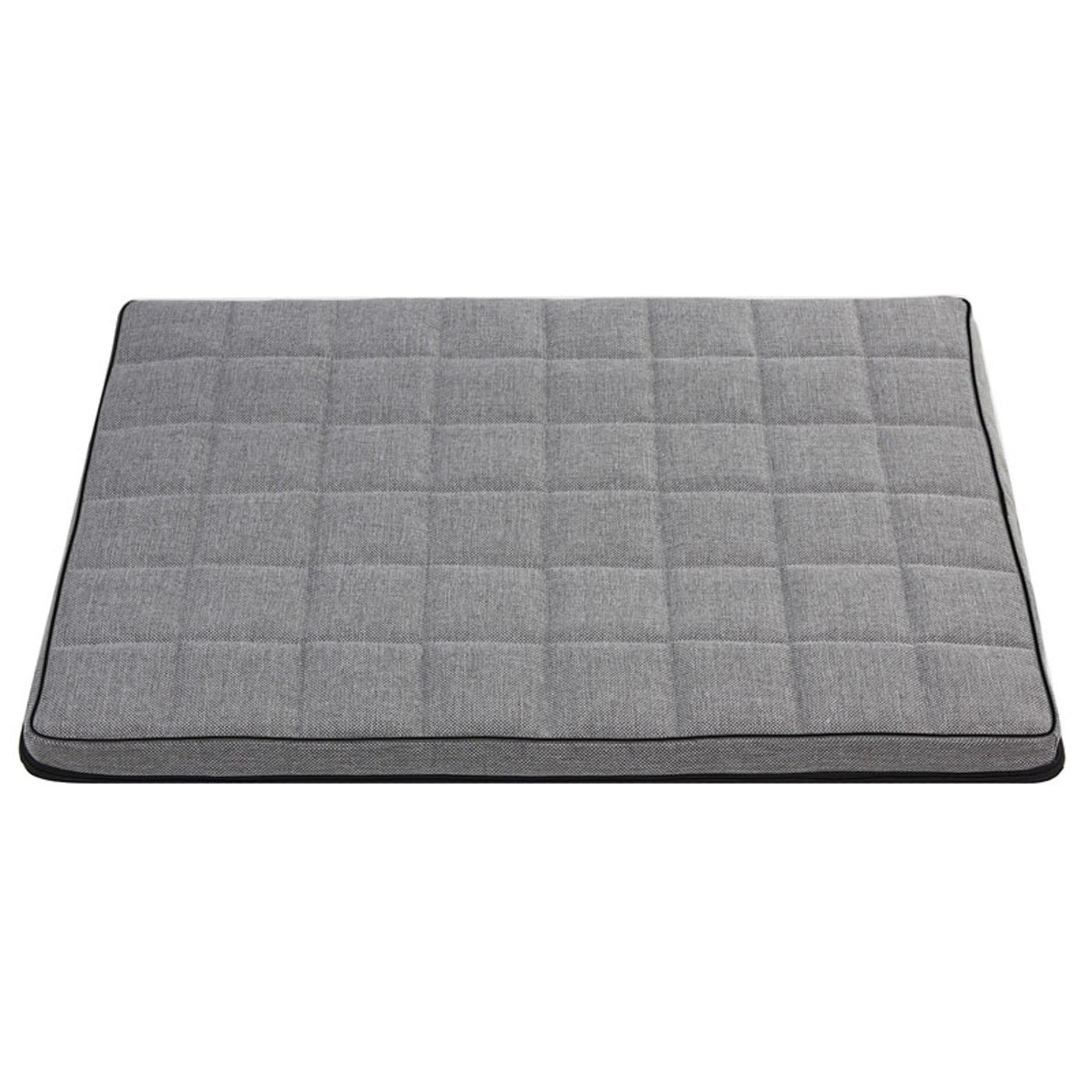 Mestizo Leon Checked Cama Colchón para Perro y Gato, Funda Extraible, Lavable (65x50 cm, Gris claro) MLCH-5-GRA-B-S