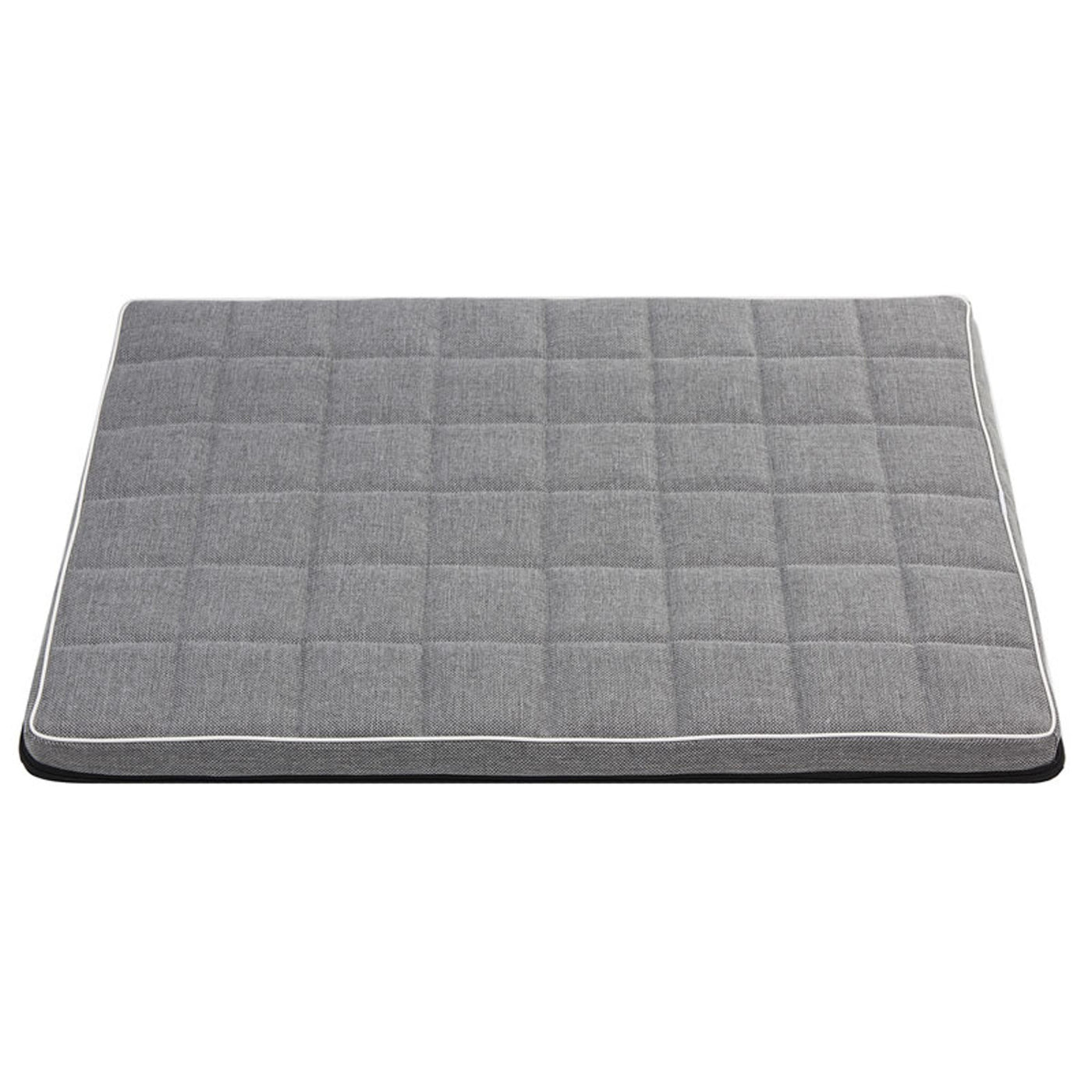 Mestizo Leon Checked Cama Colchón para Perro y Gato, Funda Extraible, Lavable (65x50 cm, Gris claro) León MLCH-5-GRA-W-S